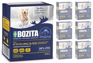 BOZITA Dog: Huhn und Reis in Gelee 6x370g