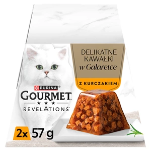 GOURMET Revelations Delikate Stücke in Gelee mit Huhn 2x57g