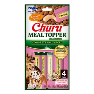 INABA Hundemahlzeit Topper Huhn mit Lachs Rezept 4x14 (56g)