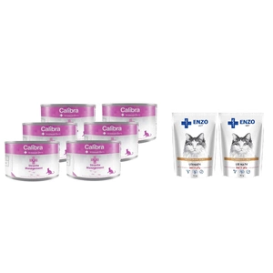 Calibra Veterinary Diets Cat Struvite 6x200g + ENZO VET Urinary mit Rindfleisch in Gelee 2x100g