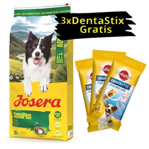 JOSERA SensiPlus 12,5kg + 3x PEDIGREE DentaStix GRATIS!