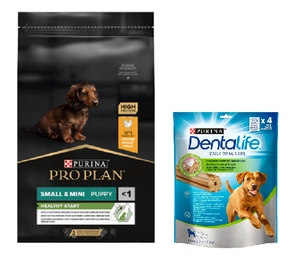 PURINA PRO PLAN Small & Mini Puppy OPTISTART 7kg + Purina Dentalife GRATIS!