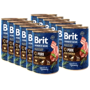 Brit Premium by Nature Pork mit Luftröhre 12x400g