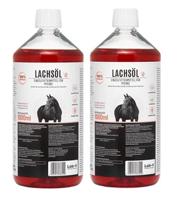 LAB-V Lachsöl für Pferde 2x1000ml
