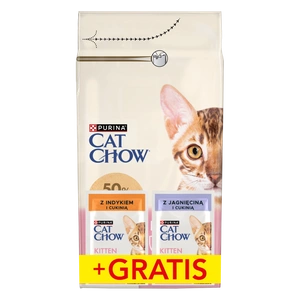 PURINA Cat Chow Kitten Food reich an Huhn 1.5kg + 2 Beutel FREE