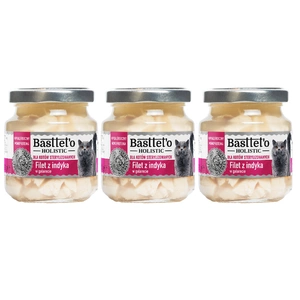 Basttet'o Holistic Putenfilet in Galee für sterilisierte Katzen 3x130g