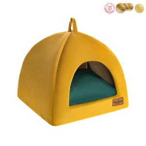 RECOBED Hundekiste Welurove Honig S 40x40cm