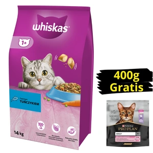 WHISKAS Adult 14 kg - Trockenfutter für ausgewachsene Katzen, mit leckerem Thunfisch