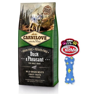 CARNILOVE Adult Ente & Fasan 12kg + Gummiknochen GRATIS!