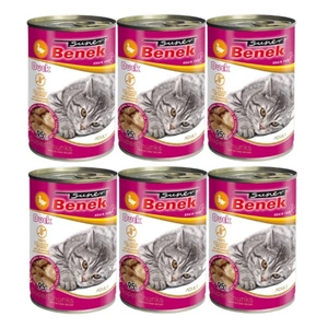 Super Benek KOT getreidefreie Leckerbissen mit Ente in Soße 6x415g