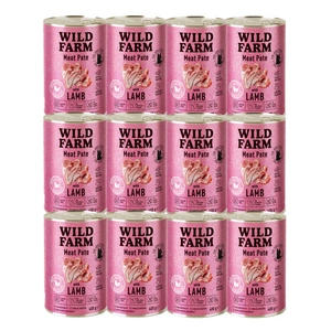 WILD FARM Pate Lamb 12x400 g – glutenfreies Katzenfutter