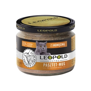 Leopold Pate Mousse mit Lammfleisch für Katzen 6x300g
