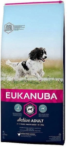 Eukanuba Active Adult Medium Breed 15kg+3kg