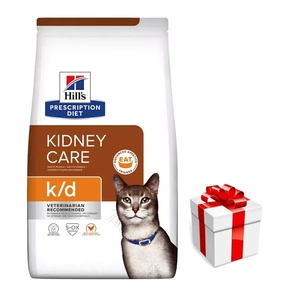 HILL'S PD Verschreibungspflichtige Diät für Katzen k/d 3kg + Überraschung für die Katze