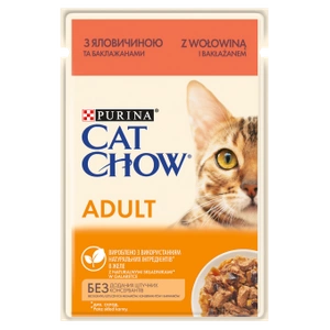 PURINA Cat Chow Adult Rindfleisch mit Aubergine 85g Sachet
