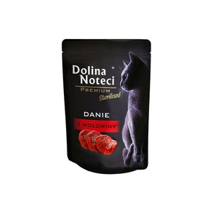 Dolina Noteci Premium Nassfutter für sterilisierte Katzen - Rindfleischgericht 85g