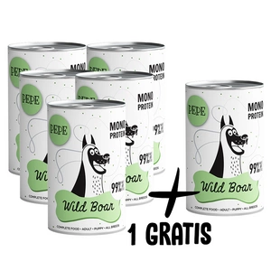 PEPE MONO PROTEIN Boar (Wild) 5x400g+ 1 GRATIS !!!