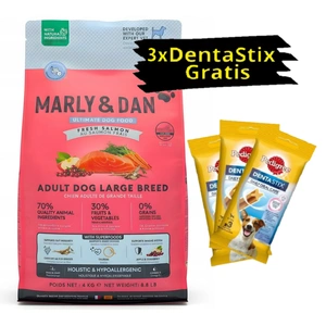 Marly & Dan Adult Dog Large Breed Fresh Salmon Holistic & Hypoallergenic 12kg Trockenfutter