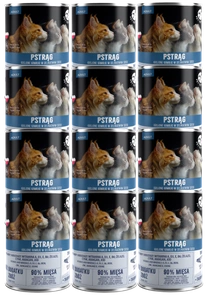 PetRepublic Stücke in Sauce mit Forelle 12 x 400g für Katzen