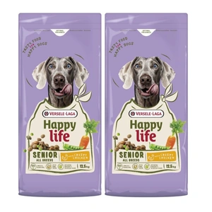 VERSELE-LAGA Happy Senior mit Huhn 2x12,5kg - Senior Hundefutter mit Huhn