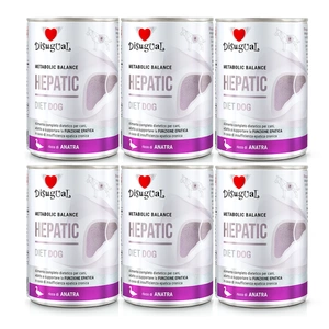 Disugual Nassfutter für Hunde Veterinärmedizinisches HEPATIC Ente (Erwachsene) 6x400 g