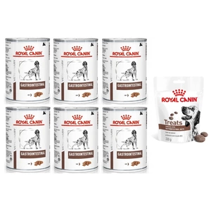 ROYAL CANIN Gastro Intestinal GI25 6x400g + Royal Canin Dog Gastrointestinal Treats  Hundeleckerli 230g