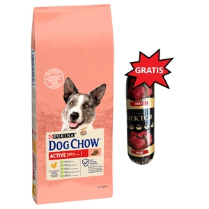 PURINA Dog Chow Adult Active Chicken 14kg + Hektor 900g GRATIS!