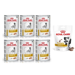 ROYAL CANIN Urinary S/O 6x410g + Royal Canin Urinary Treats Hundeleckerli 230g