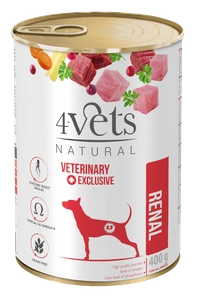 4 Vets für Hunde Renal 400g