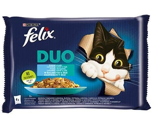 FELIX Duo Fischgeschmacksrichtungen in Gelee 4x85g