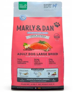 Marly & Dan Adult Dog Large Breed Fresh Salmon Holistic & Hypoallergenic 4kg Trockenfutter