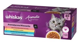 WHISKAS Adult Sachets Aromatic Mix 40 x 85 g - Katzennassfutter