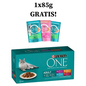 Purina One Adult Katzenbeutel MIX-Geschmacksrichtungen in Sauce 40x85g