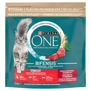 Purina One Cat Sterilcat Futter mit Rindfleisch 1,5kg