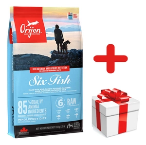 ORIJEN Six Fish Dog 11,4kg + Überraschung für den Hund