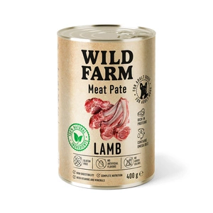 Wild Farm Pate Lamb 400g glutenfreies Hundefutter