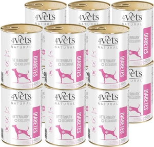 4 Vets Dog Diabetes 12x400g