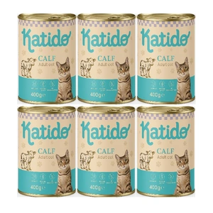 Katido Katzennassfutter Kalbfleisch 6x400g