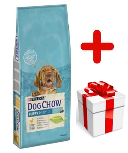 PURINA Dog Chow Puppy Chicken 14kg + Überraschung für den Hund