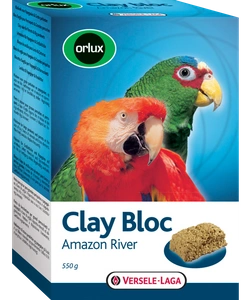 VERSELE LAGA CLAY BLOC AMAZON RIVER 550g  Lehmblock für Großsittiche und Papageien