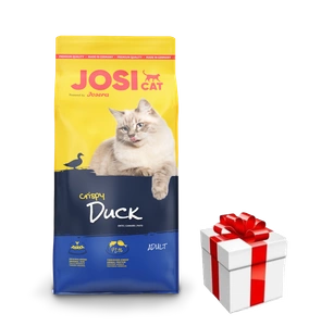 JOSERA JosiCat Crispy Duck 10 kg+überaschung für die Katze