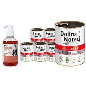 Dolina Noteci - PREMIUM reich an Rindfleisch 6x800g + LAB V Lachsöl 250ml