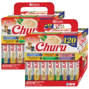 INABA Churu für Katzen - Mix mit Thunfisch und Huhn 2x(120x14g)
