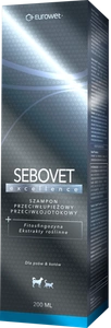SEBOVET excellence  Anti-Schuppen- und Anti-Seborrhoe-Shampoo für Hunde und Katzen 200ml