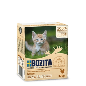 BOZITA - Katzenfutter, Fleischbällchen in Sauce Kitten 370g
