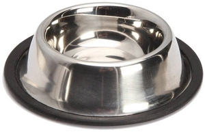 Metallschale auf rutschfestem Gummi 0,7l