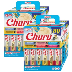 INABA Churu für Katzen - Mix mit Thunfisch 2x(80x14g)