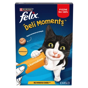 Felix Deli Moments Cremige Katzensnacks mit Huhn 4x10g