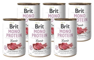 BRIT MONO PROTEIN LAMB 6x400g + Deckel für 400g-Dose GRATIS!