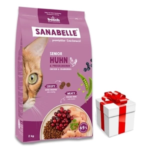 BOSCH Sanabelle Senior Geflügel 8kg + Überraschung für die Katze